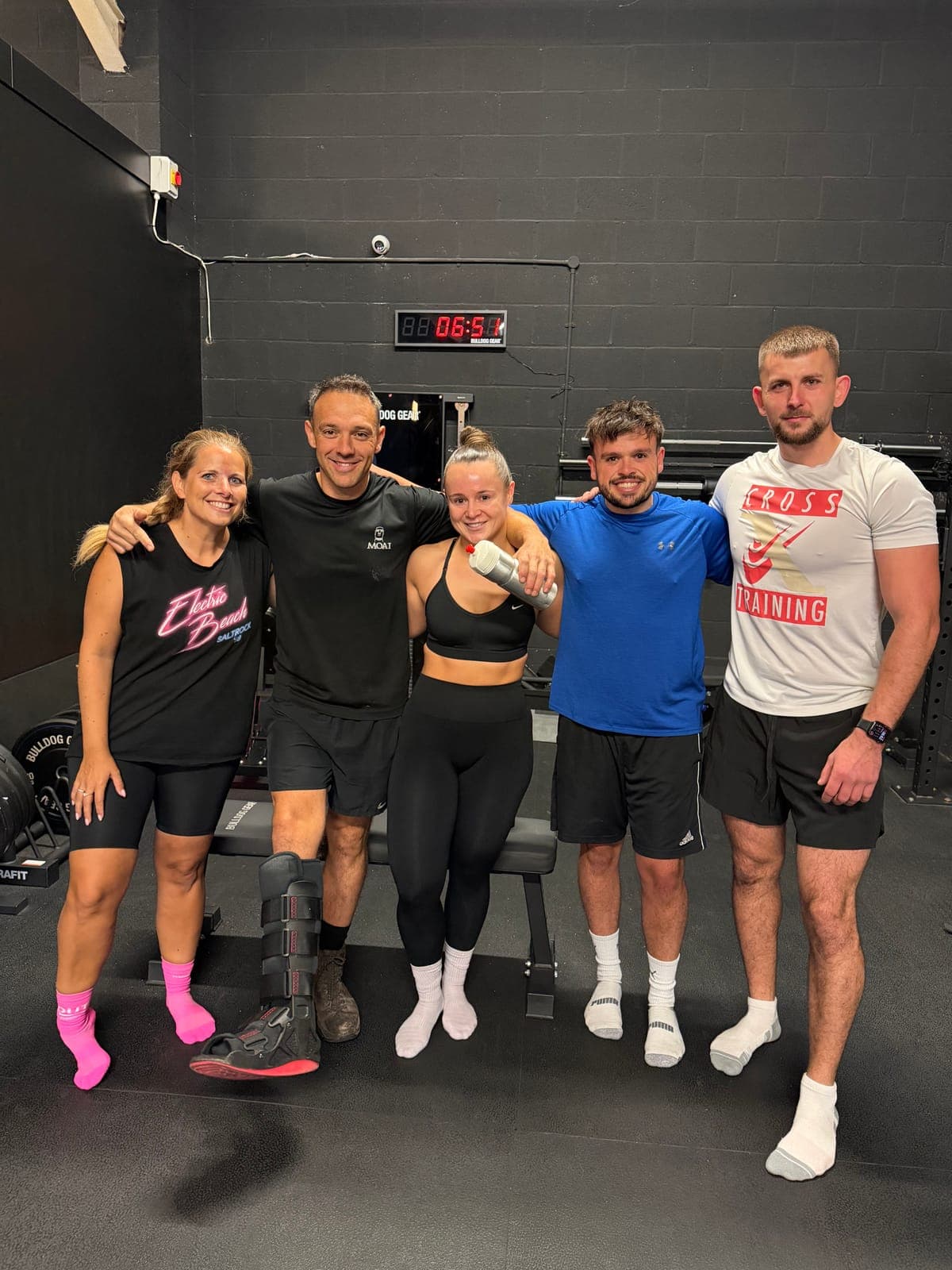 A Small Group Personal Training group after an early morning session at Moai