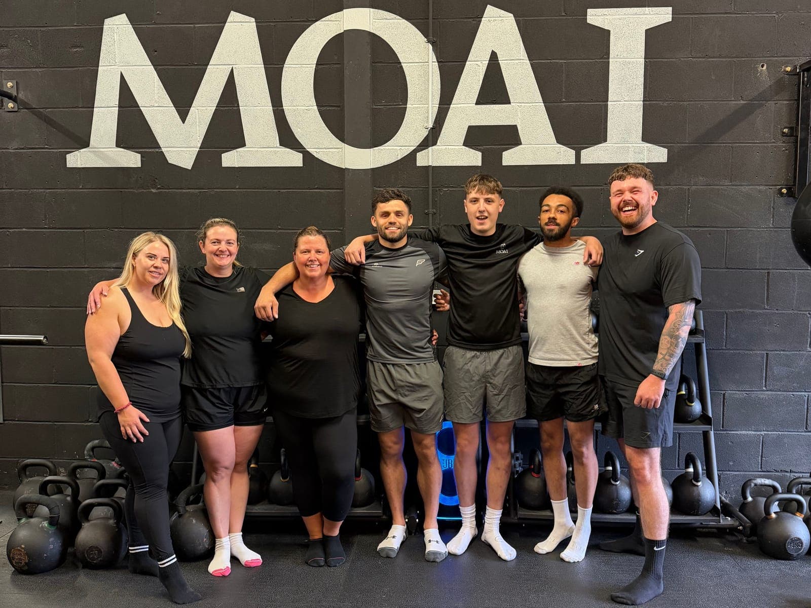 Small Group Personal Training members and coaches at Moai Strength & Wellness, Nottingham